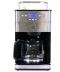 Grind And Brew Coffee Maker With Burr Grinder For Consistent Flavor, 12 Cup Programmable Timer, stainless steel finish
