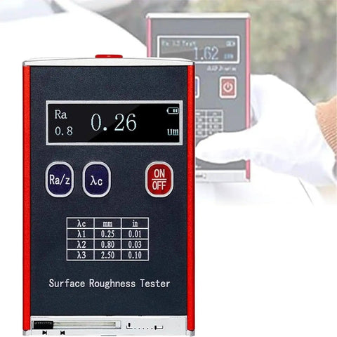 Portable Roughness Tester On The Go With Ultra High Precision 0.01 μm, Roughness Gauge For Ra Rq 0.05-15 μm, handheld view