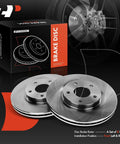 Front Vented Disc Brake Rotors Pair Compatible With Chrysler Dodge Jeep 2007 To 2017 Models, 11.57 inch, heavy-duty design.
