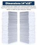 Cotton Shop Towels 14 By 12 Inches 145 Pack Reusable Cleaning Rags For Automotive Garage Workshop And Industrial Use shown in packaging