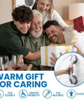 Heavy Duty 2 Pack Suction Grab Bars For Showers Rock Solid 12 Inch Handles in grey being showcased with a family gathering.
