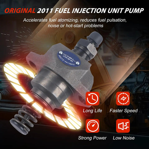Real Heavy Duty Fuel Injection Unit Pump 4 Pack Replaces 0414287011 4179573 For Deutz Engine 1011 and Bobcat Skid Steer Loaders close-up with spring.