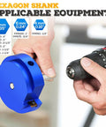 Nine Piece Set PVC Pipe Reamer Kit For Deburring And Edging One Half To Four Inch Pipes With Dual Blade Technology tool in use