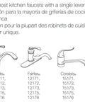 O-Ring Seal Kit GP30420 For Kitchen Faucets With Bearings And O-Rings And Lube Replacement Repair Kit For Single Handle Faucets Illustrated Guide