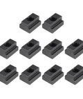 Beefy M12 Thread T Slot Nuts In Alloy Steel With Black Oxide Finish Grade 8 Point 8 For Through Slot Fixtures 10 Pieces 13 Point 5 Mm Slot Width 8 Mm Slot Depth T Nuts For Clamps And Jig Setups, 10-pack