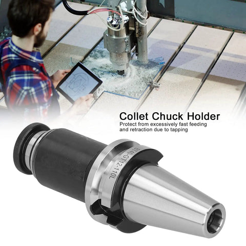 Tapping Holder Collet Chuck For CNC Machining Center With Overload Protection, BT40 GT12 110L, shown with telescopic buffer