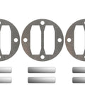3 Set Reed Valve Kit For Air Compressors Includes 6 Stainless Steel Reed Valves And 3 Aluminum Valve Plate Gaskets For Harbor Freight Parts Replacement And Test