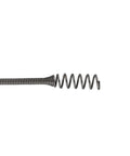 Close-up of Easy Twist Drain Auger For Clogs Flexible 50 Ft Cable Half Inch Diameter tip showing spiral end detail