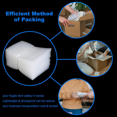 Pro Grade Protective Bubble Pouch Wrap Bags 8x10 Inch 30 Pack, Double Wall Thick Shockproof Clear Cushioning Bags in use