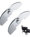 Heavy Duty BBQ Smoker Hinge Set For Weld On Steel Doors Two Pack Eight By Two And A Quarter Inch Hinge Fits Three Sixteenths Inch Plate Removable Pin Design For Smoker Lid Firebox And Grill Doors Silver Finish