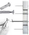 Swageless Invisible Cable Railing Kit With 0.125 Inch Cable, T316 Stainless Steel Fittings and Terminals for 2x2 Posts