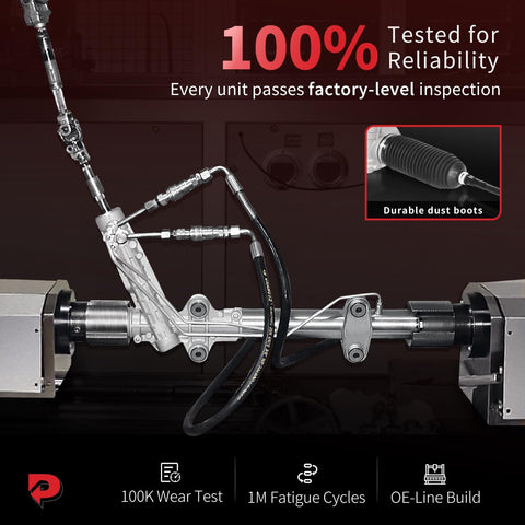 Beefed Up Hydraulic Power Steering Rack And Pinion Assembly For Acura MDX 2007 Through 2013 Direct Fit New Unit Leak Resistant Reference 26 2732 Premium Quality Aftermarket Replacement
