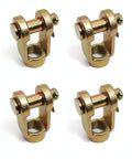 4 Pack Slack Adjuster Clevis Pin Kit With A Half Inch Pin And Five Eighths Thread Forged Brake Yoke Set For Type 20 24 And 30 Air Brake Chambers Replaces Meritor 1245C185 And Bendix 228790