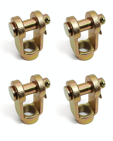 4 Pack Slack Adjuster Clevis Pin Kit With A Half Inch Pin And Five Eighths Thread Forged Brake Yoke Set For Type 20 24 And 30 Air Brake Chambers Replaces Meritor 1245C185 And Bendix 228790
