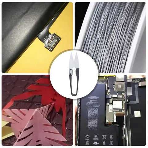 Ceramic Insulated Scissors Heavy Duty Wire Cutters Safe For Live Circuits Razor Sharp Lightweight Rustproof Snips used on electronic components.