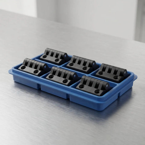 Heavy Duty Plastic Cabinet Hinges For Electrical Boxes Control Panels 20 Piece Set Screw Mount Glossy Finish Burr Free Enclosure Doors Built Solid For The Daily Grind