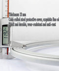 Digital caliper measuring thickness of Heavy Duty Rotating Turntable Base With 360 Degree Ball Bearing For Glass Granite Or Wood Tables