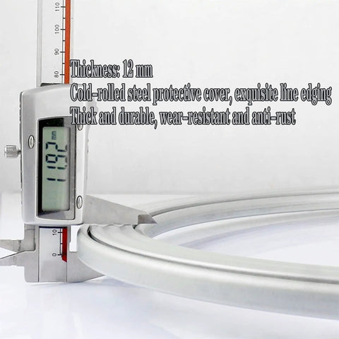 Digital caliper measuring thickness of Heavy Duty Rotating Turntable Base With 360 Degree Ball Bearing For Glass Granite Or Wood Tables