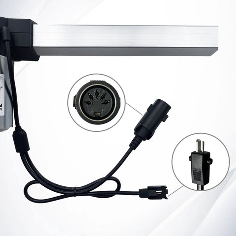 JLDQ.19.345.180D01 Linear Actuator Motor with connectors, for electric sofas, lift chairs, power recliners, 345 mm install size