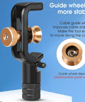 Beefy Fiber Optic Cable Stripping Knife with guide wheel for stability, showing cutter and replaceable wheel detail.
