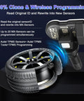 4 Pack TPMS Sensor MX Sensor 2 In 1 Dual Frequency 315MHz 433MHz Press In OE Level Programmable Tire Pressure Sensor With Rubber Valve Stem For TS508 TS408 TS608 MS906PRO TS, wireless programming