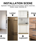 Installation examples for 4 Pack Cabinet Corner Brace Hinges Kit Beefy Heavy Duty Metal Suspension Fittings in wardrobe and drawer