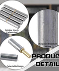 Yaocom weld-on bullet hinge pins, 3-1/8 x 1/2 in, carbon steel, rustproof finish, detachable, 30-pack