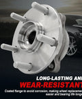 Front view of Pair Front Wheel Bearing Hub Assembly With Encoder ABS 5 Lug Plug N Play for RAV4, Prius V, Corolla iM, HS250h, Scion tC xB.