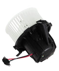 Slick HVAC Heater Blower Motor Assembly With Integrated Fan Cage For Audi A4 A5 Q5 Quattro 2009 To 2016 detailed view showing fan cage components.