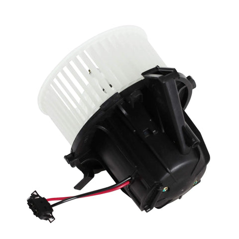 Slick HVAC Heater Blower Motor Assembly With Integrated Fan Cage For Audi A4 A5 Q5 Quattro 2009 To 2016 detailed view showing fan cage components.