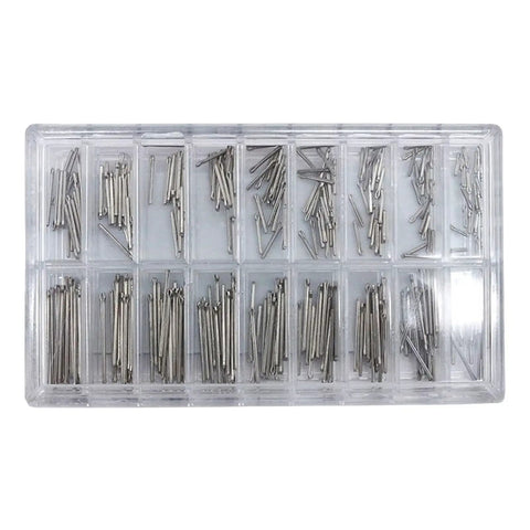 Pro Grade 270Pcs Watch Band Pins Replacement Kit 6 To 23 Millimeter Stainless Steel Link Pins And Spring Rod Tools For Watch Straps Durable Spare Parts Set For Men And Women clear organizer case