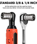Bolt Extractor Kit with 20 Pieces for Removing Damaged Stripped Frozen Rusted and Rounded Off Bolts Nuts and Screws, Slim Design