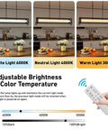 Adjustable brightness, color temperature for Industrial Farmhouse Kitchen Island Lighting 39.4 Inch Black Rectangular Pendant Fixture