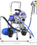Real Deal Airless Paint Sprayer 1300W Electric House Paint Gun With 3300 Psi Adjustable Pressure And 0.6 Gpm Rapid Flow, with tools and accessories.