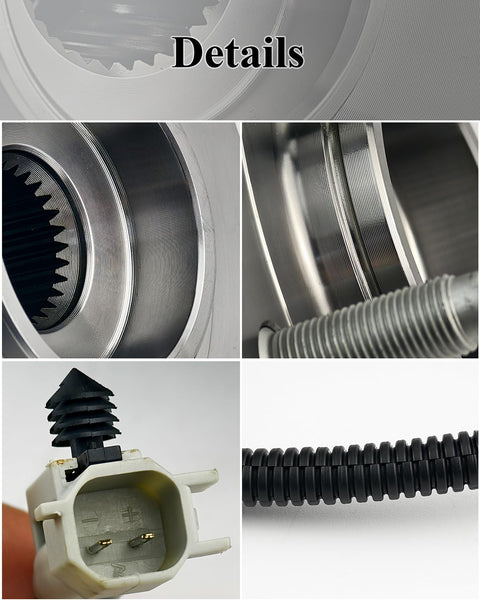 Close-up details of 2Pcs Front Wheel Bearing And Hub Assembly For 2005-2010 Grand Cherokee And 2006-2010 Commander With ABS.