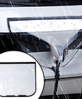 All Black EV Charging Port Protector With Magnetic Guard And Secure Strap Fits Steel Body Rides To Block Grime And Hold Fast Through Daily Commutes And Road Warriors, shown in rain.