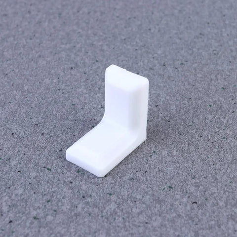 28 Pack White Plastic Corner Brackets For Furniture Reinforcement Anti Slip Desk And Chair Corner Braces Durable Plastic Supports For Home