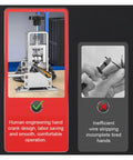 Heavy Duty Manual Wire Stripping Machine With Hand Crank And Electric Drill Drive For Professional Cable Cutting, showcasing ergonomic design.