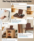 Collage of Leather Wireless Charging Valet Tray for Men, EDC Nightstand Organizer on various desks and nightstands