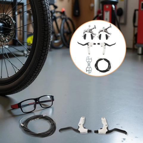 Lightweight Mechanical Disc Brake Set with Solid Aluminum Calipers and cable kit for mountain biking. Score Beast Mode Stopping Power With This Lightweight Mechanical Disc Brake Set Featuring Solid Aluminum Calipers Complete Cable Kit And Multi Tool Wrenches Built For Muddy Tracks And Hardcore Mountain Biking Rides.