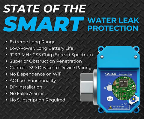 Smart Motorized Stainless Steel Ball Valve Kit For Water Control LoRa Wireless Battery Powered Quarter Mile Range