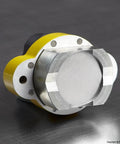 MagJig 95 magnetic base clamp for woodworking and welding, yellow body with silver magnet head, 95 lb holding force