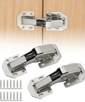 2 Pack Soft Close Cabinet Hinges No Pre Drilled Surface Mount Kitchen Hinges For Cabinet Doors With Screws No Fuss Install Quiet Close Built To Last Durable Metal Construction For Long Lasting Performance In Any Kitchen