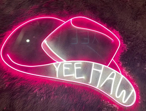 Cowboy Beer Neon Sign LED Tube Light For Bar Home Pub Cafe Decor 17 Inch Handmade Neon Lights Wall Art For Bedroom Office Hotel