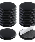 Heavy Duty Self Stick Furniture Sliders Round Two Inch Pads For Hardwood Floors with adhesive backing and black finish
