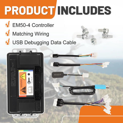 Universal 48V 72V E Bike Programmable Controller With Sine Wave Output For Electric Dirt Bikes Scooters And Motorcycles 170A Peak 80A Boost DC Motor Controller Box For VOTOL EM50 4