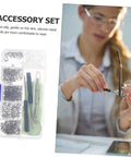 On The Go Eyeglass Repair Kit With Screws Nose Pads And Handy Multitools For Eyewear Watches And Jewelry Repair in use