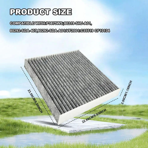 Premium Cabin Air Filter With Activated Carbon For Cars Keeps Your Ride Breathing Easy Three Layer Filtration Captures 99 Percent