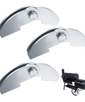 Heavy Duty Eight Inch By Two And A Quarter Inch BBQ Smoker Hinges Weld On Steel Door Hinges For Three Sixteenths Inch Plate Pack of Three