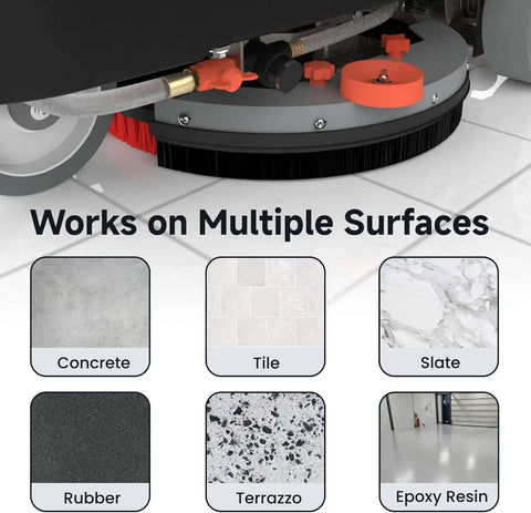 Micro Ride On Floor Scrubber Dryer Kit 22 Inch Cleaning Path 25 Gallon Capacity Up To 55,000 Sq Ft Per Hour Lithium Battery Fast Charge